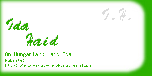 ida haid business card